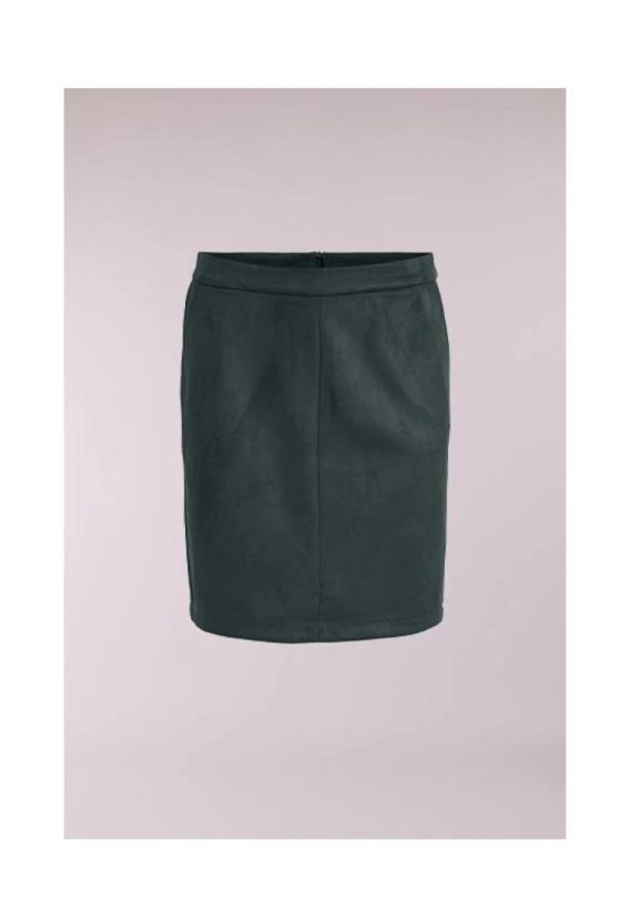 Dames VILA Jurken & Rokken | Suede Look Mini Rok Faddy 14057900 Noos