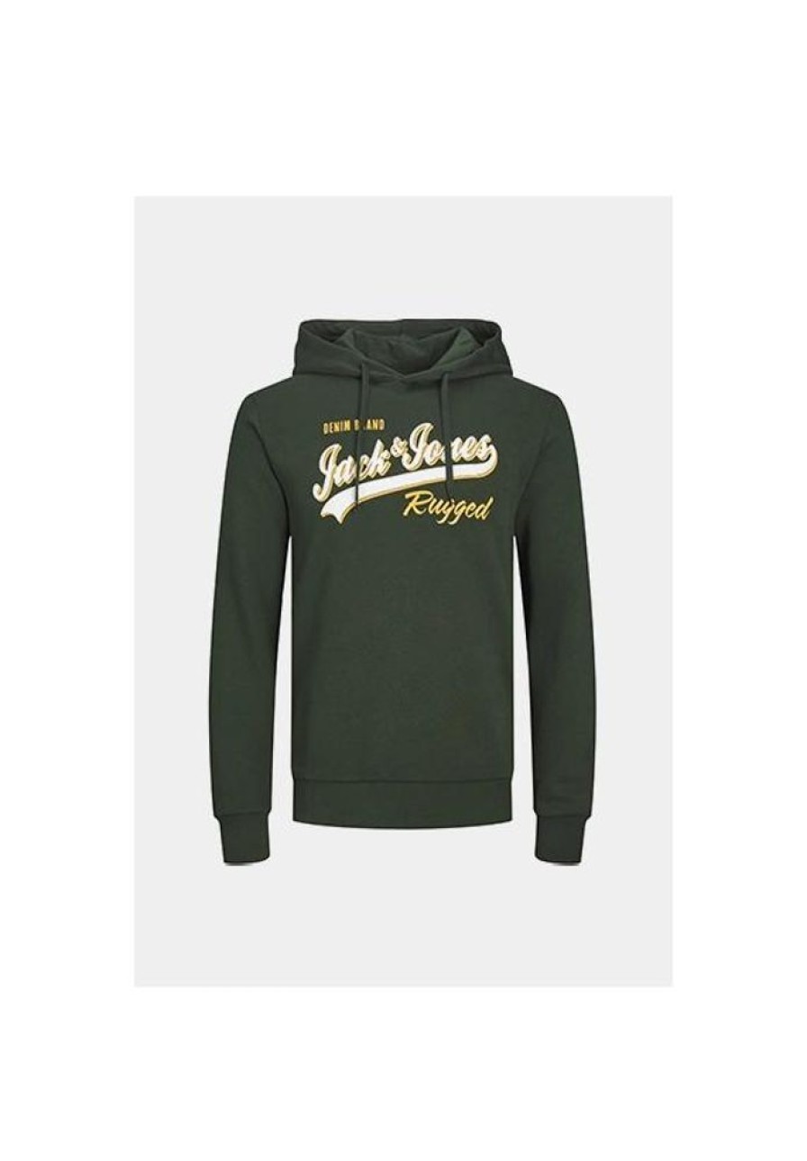 Heren Jack and Jones Truien & Vesten | Hoodie Logo 12233597 Noos