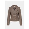 Dames ONLY Jassen & Blazers | Leather Look Biker Jacket Gemma 15153079 Noos