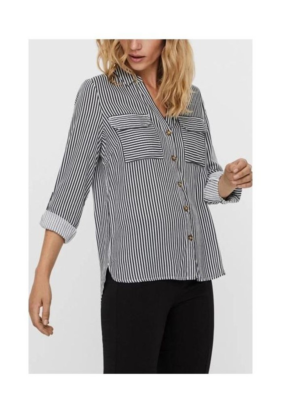 Dames Vero Moda Blouses & Tunieken | Blouse Bumpy 10243218 Noos