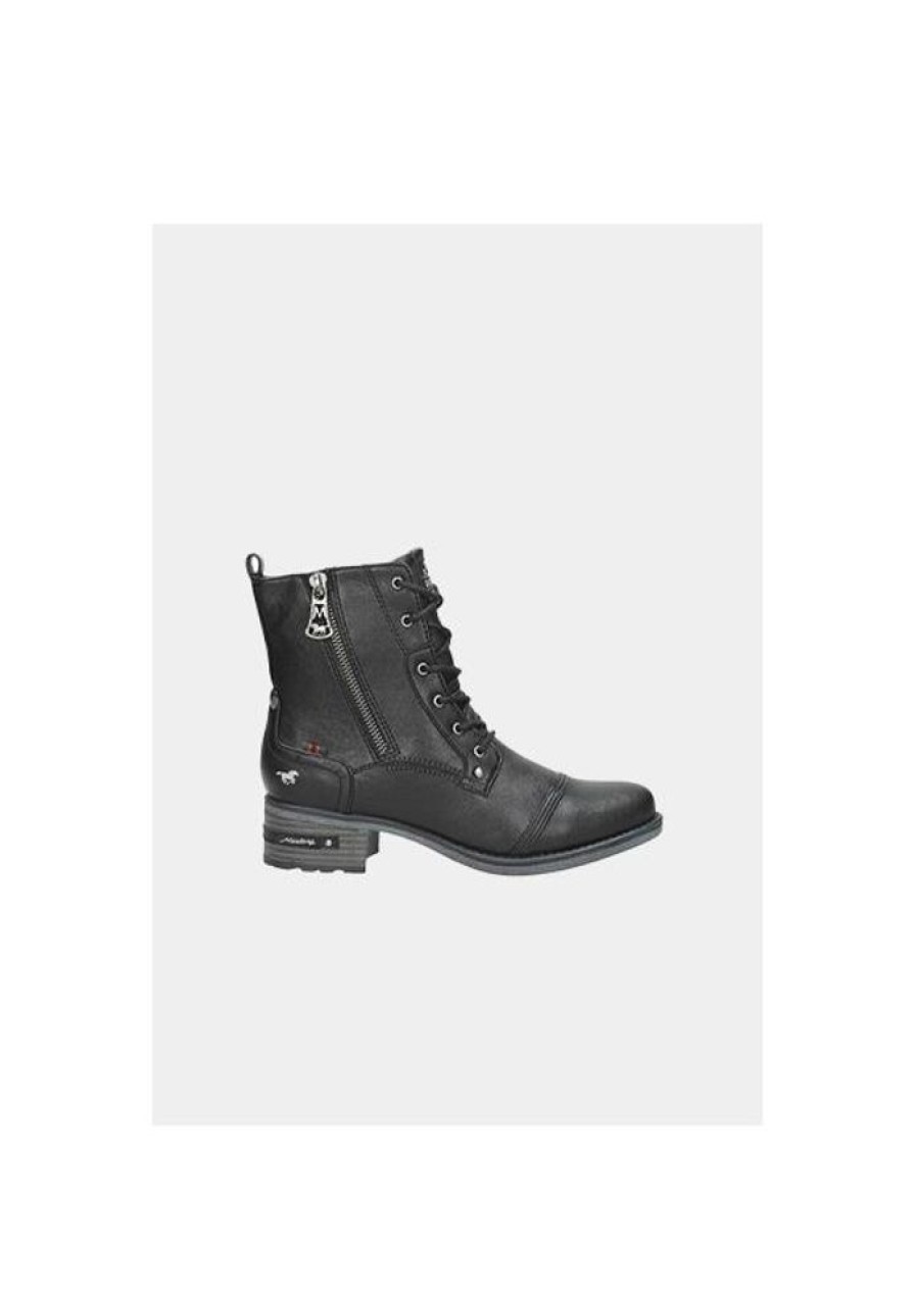 Dames Mustang Laarzen | Veterboots 1229513