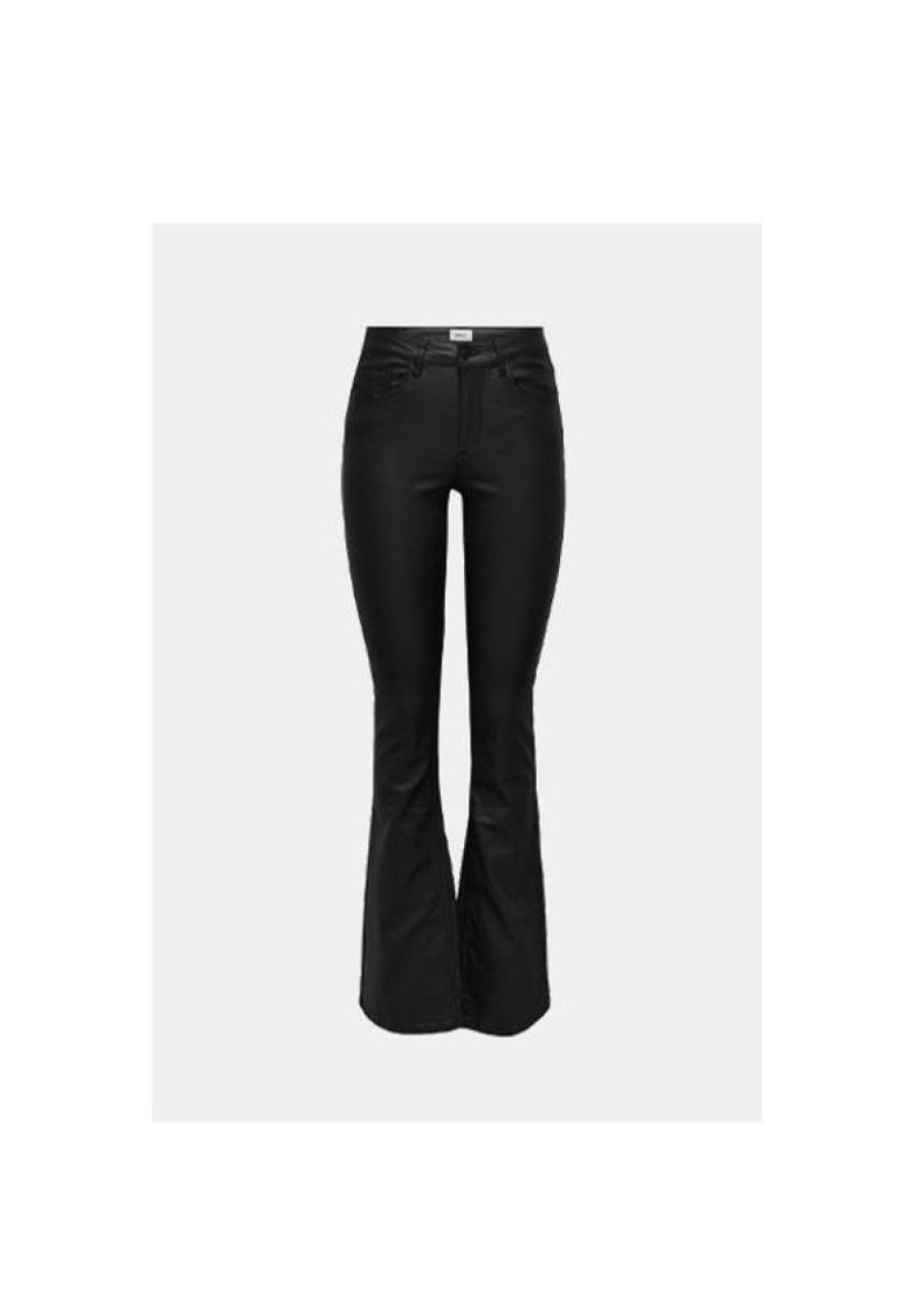 Dames ONLY Broeken | Flared Broek Coated Blush 15310473 Noos