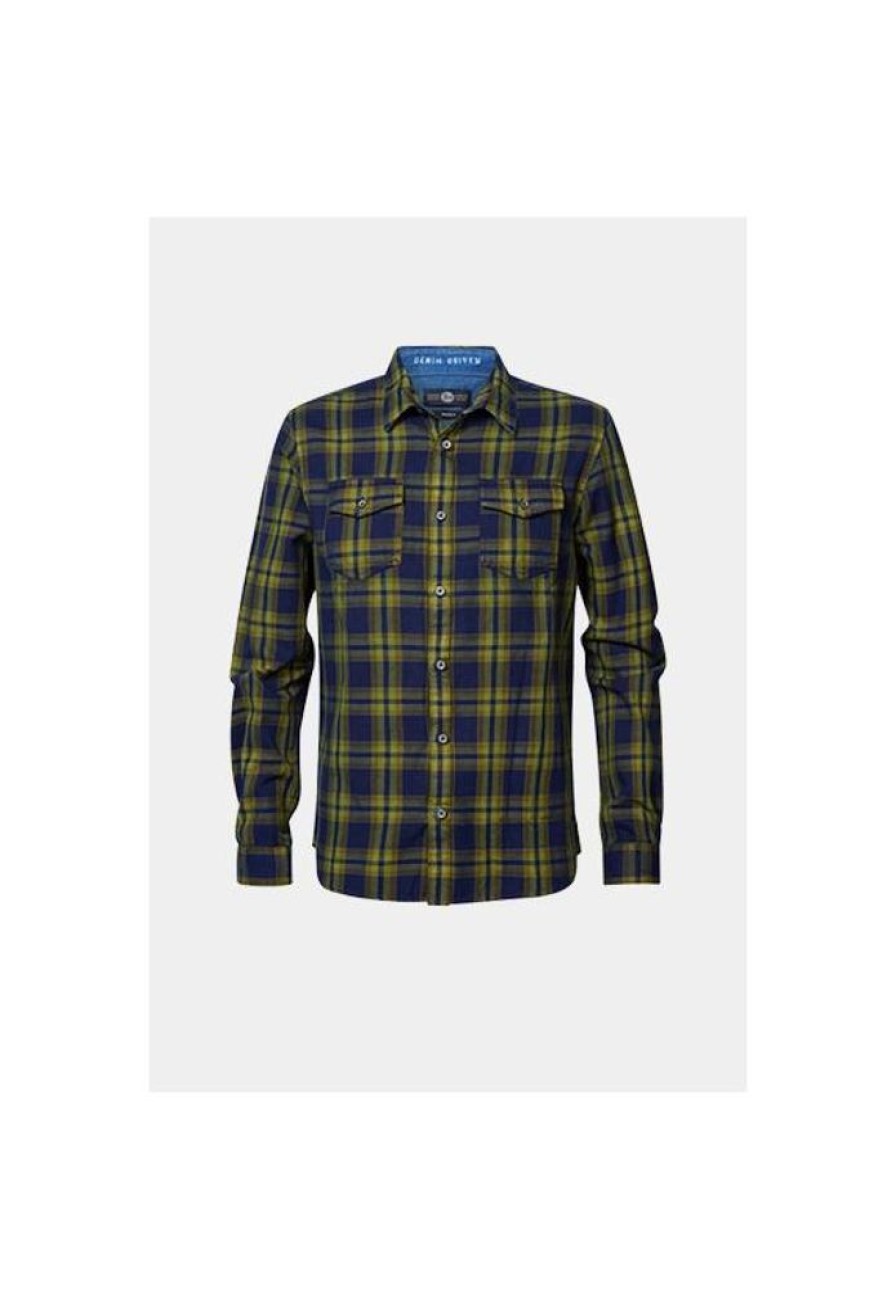 Heren Petrol Industries Overhemden | Blouse M-3030-Sil400