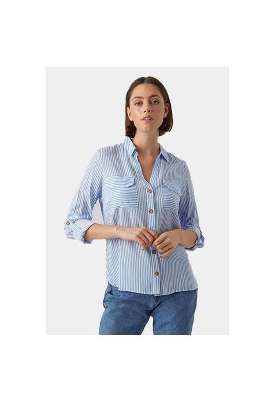 Dames Vero Moda Blouses & Tunieken | Blouse Bumpy 10275283 Noos