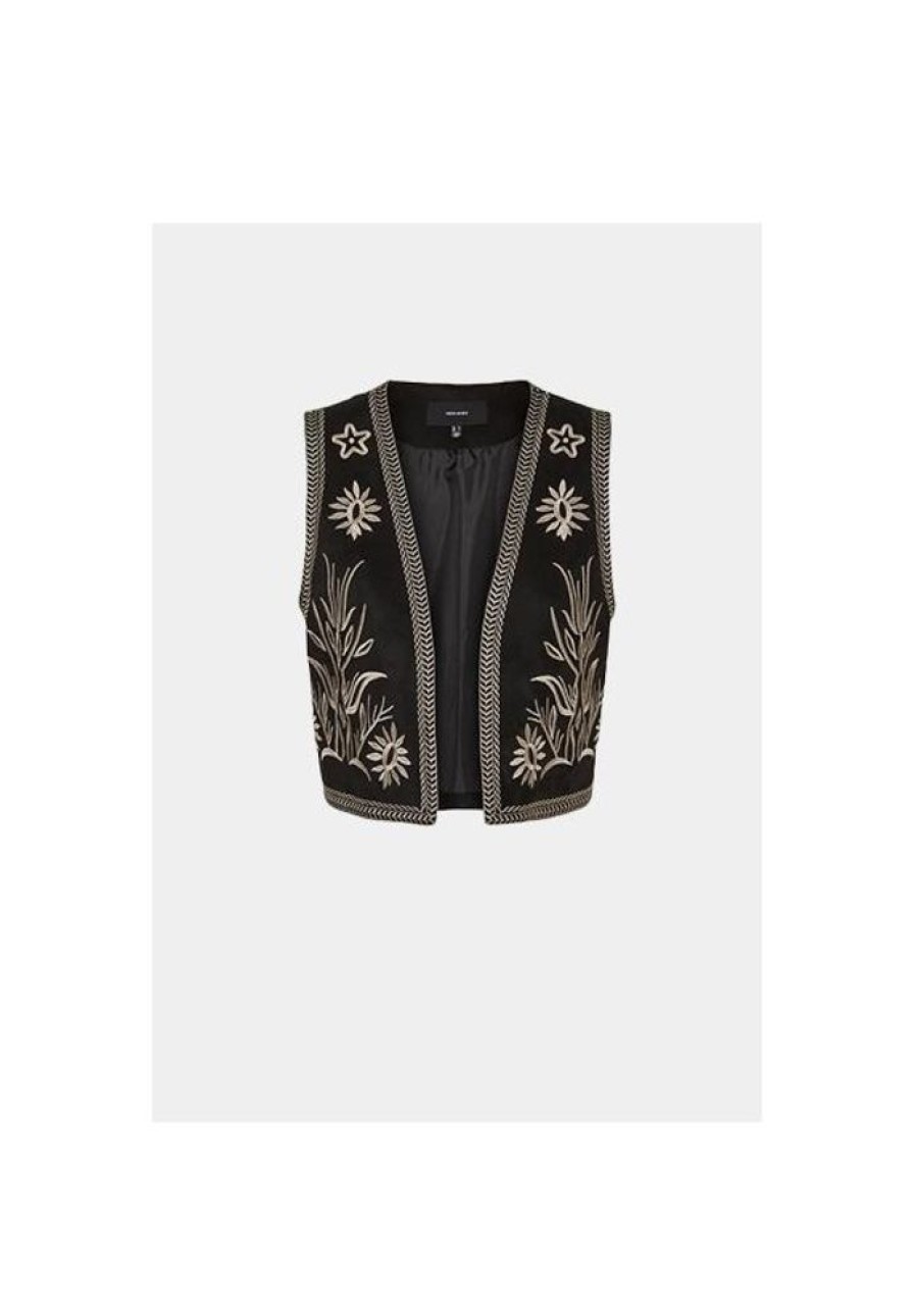 Dames Vero Moda Jassen & Blazers | Gilet Flower 10309989