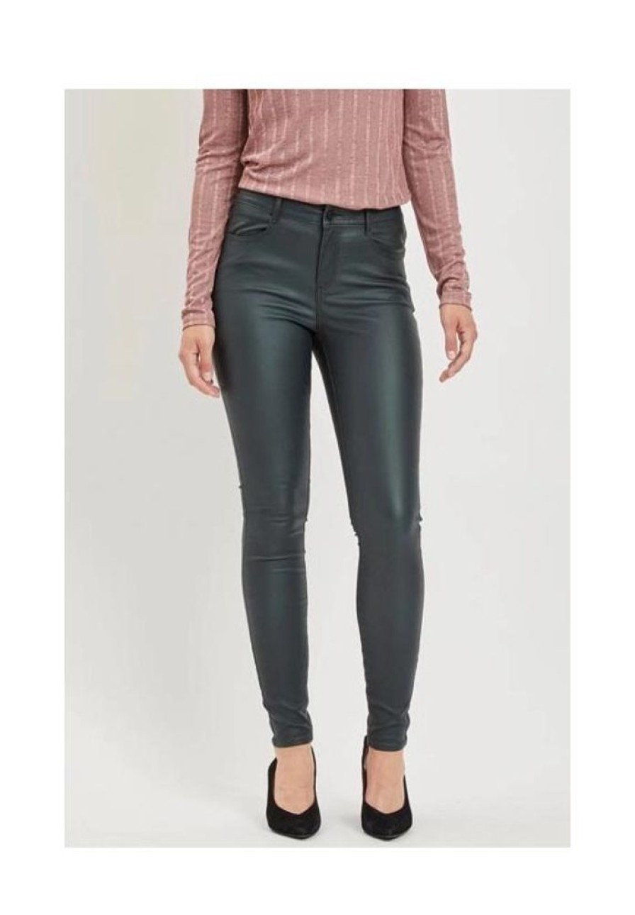 Dames VILA Broeken | Gecoate Broek Commit Skinny Fit 14036194