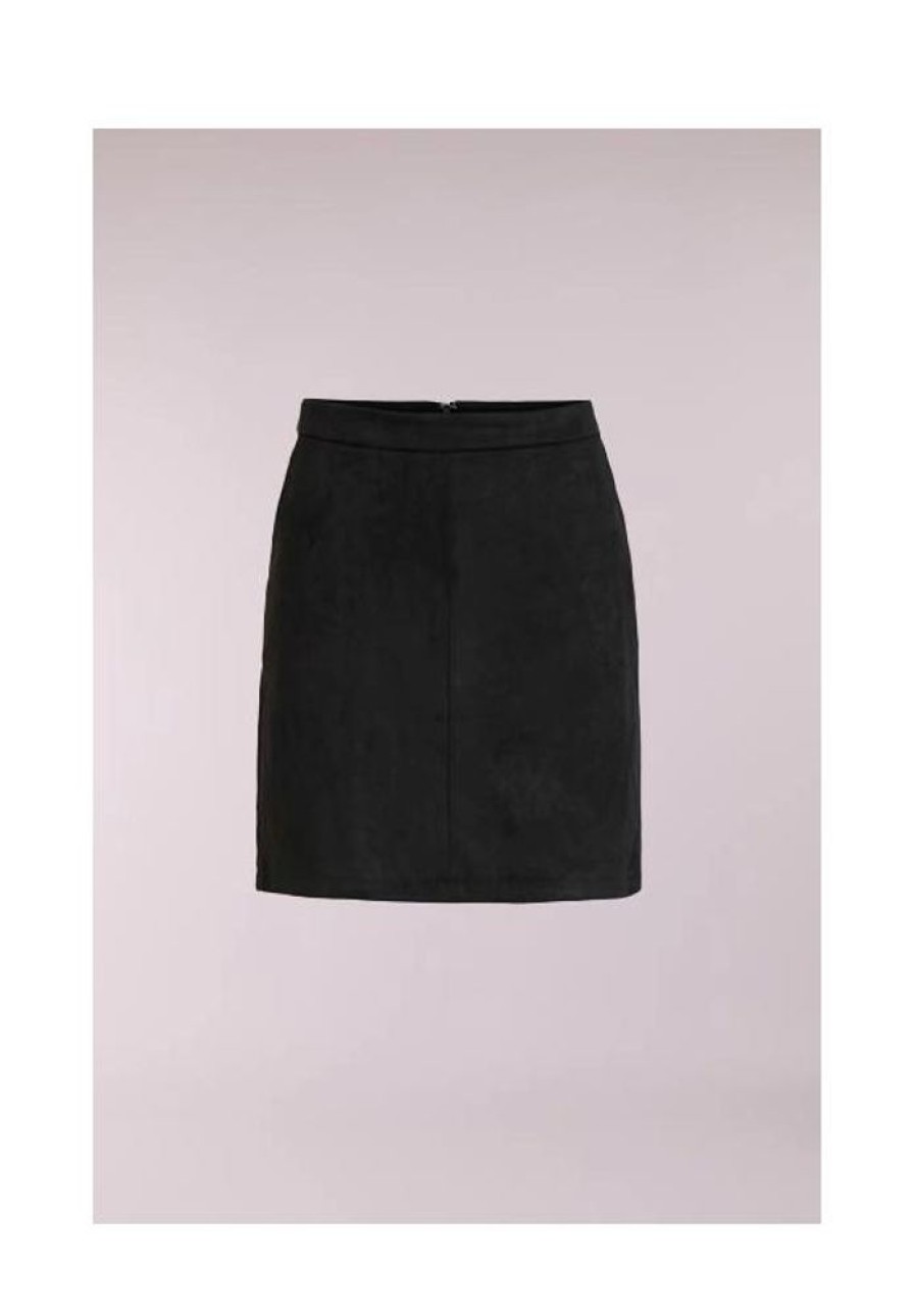 Dames VILA Jurken & Rokken | Suede Look Mini Rok Faddy 14057900 Noos