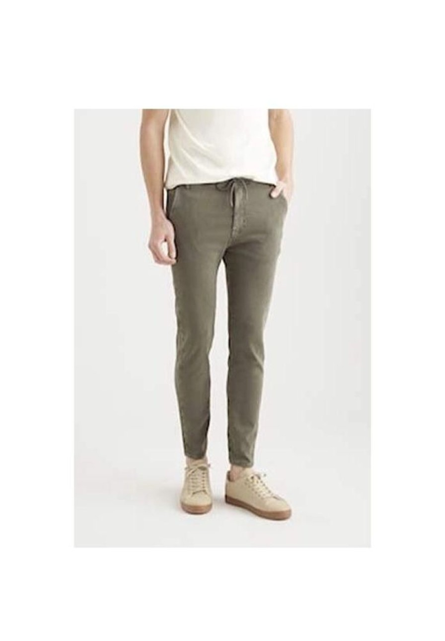 Heren Cup of Joe denim Broeken | Chino Felix Dark Green