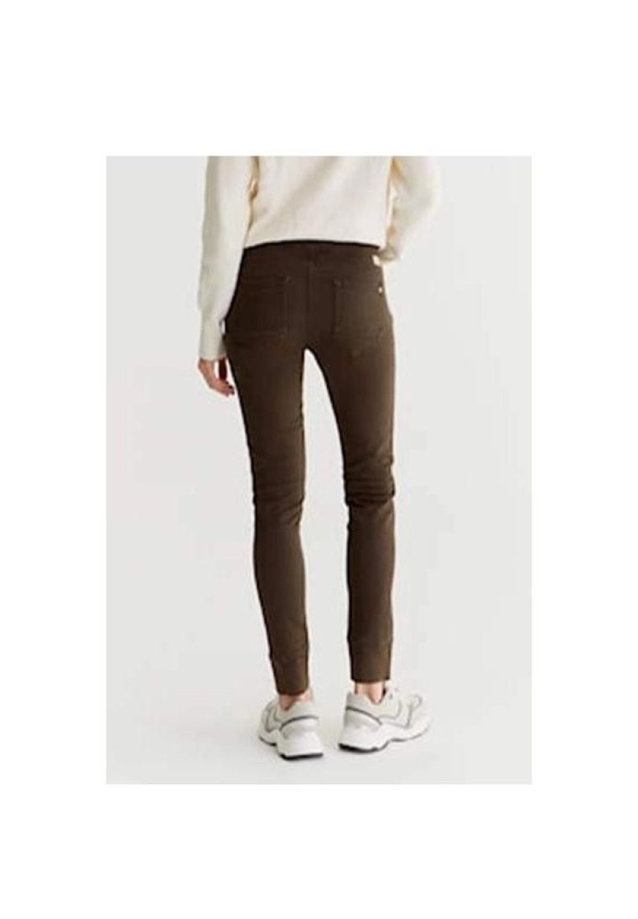 Dames Cup of Joe denim Broeken | Broek Mila Chocolate