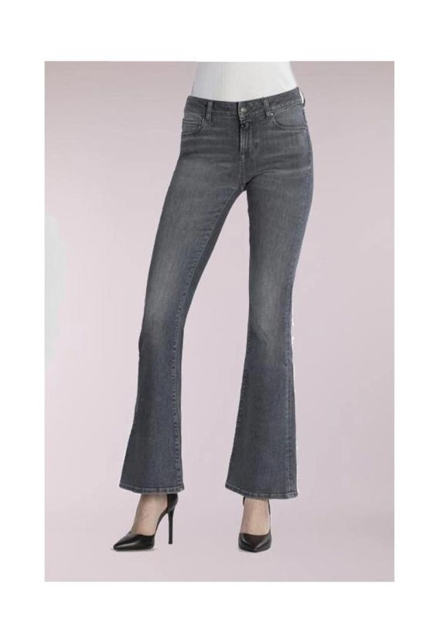 Dames Cup of Joe denim Jeans | Flared Jeans Laura Smoke Grey