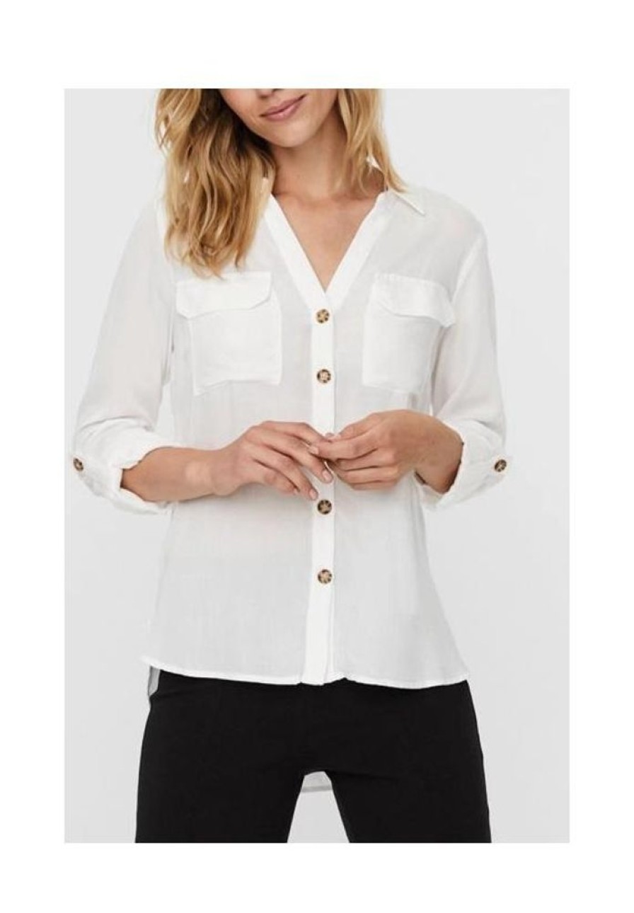 Dames Vero Moda Blouses & Tunieken | Blouse Bumpy 10243218 Noos