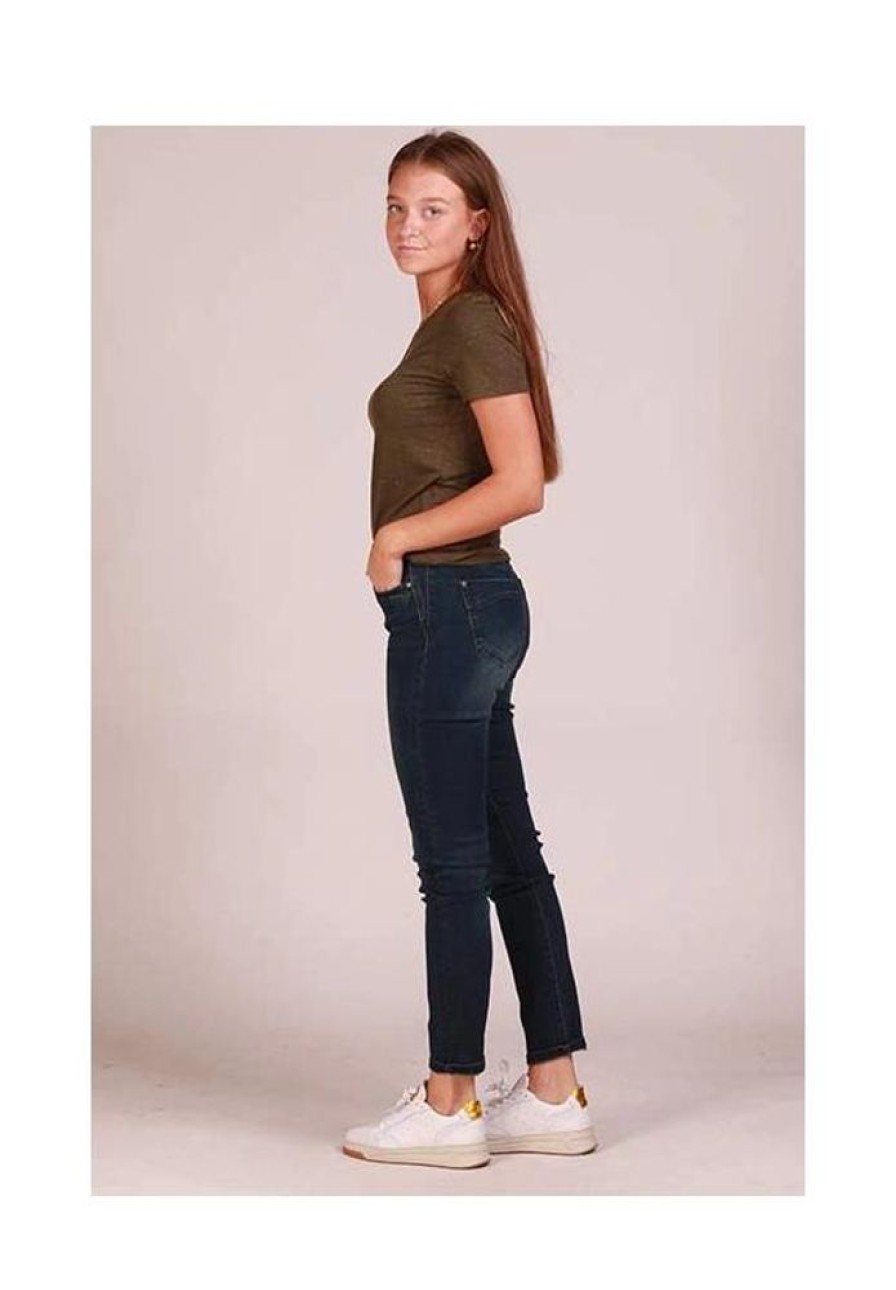 Dames Red Button Jeans | Jeans Jimmy Srb3801 Dark Stone