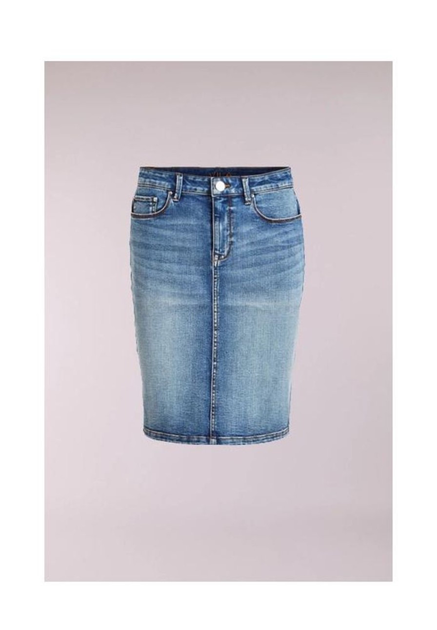 Dames VILA Jurken & Rokken | Denim Rok Commit 14055251 Noos