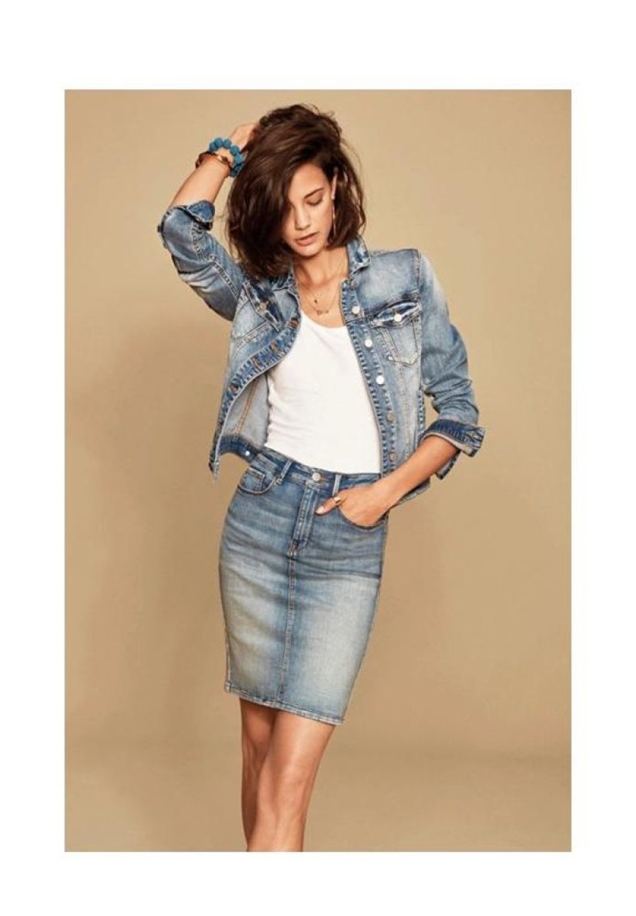 Dames VILA Jurken & Rokken | Denim Rok Commit 14055251 Noos