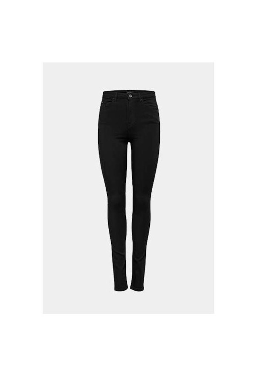 Dames ONLY Jeans | Jeans Life Forever Black 15184928 Noos