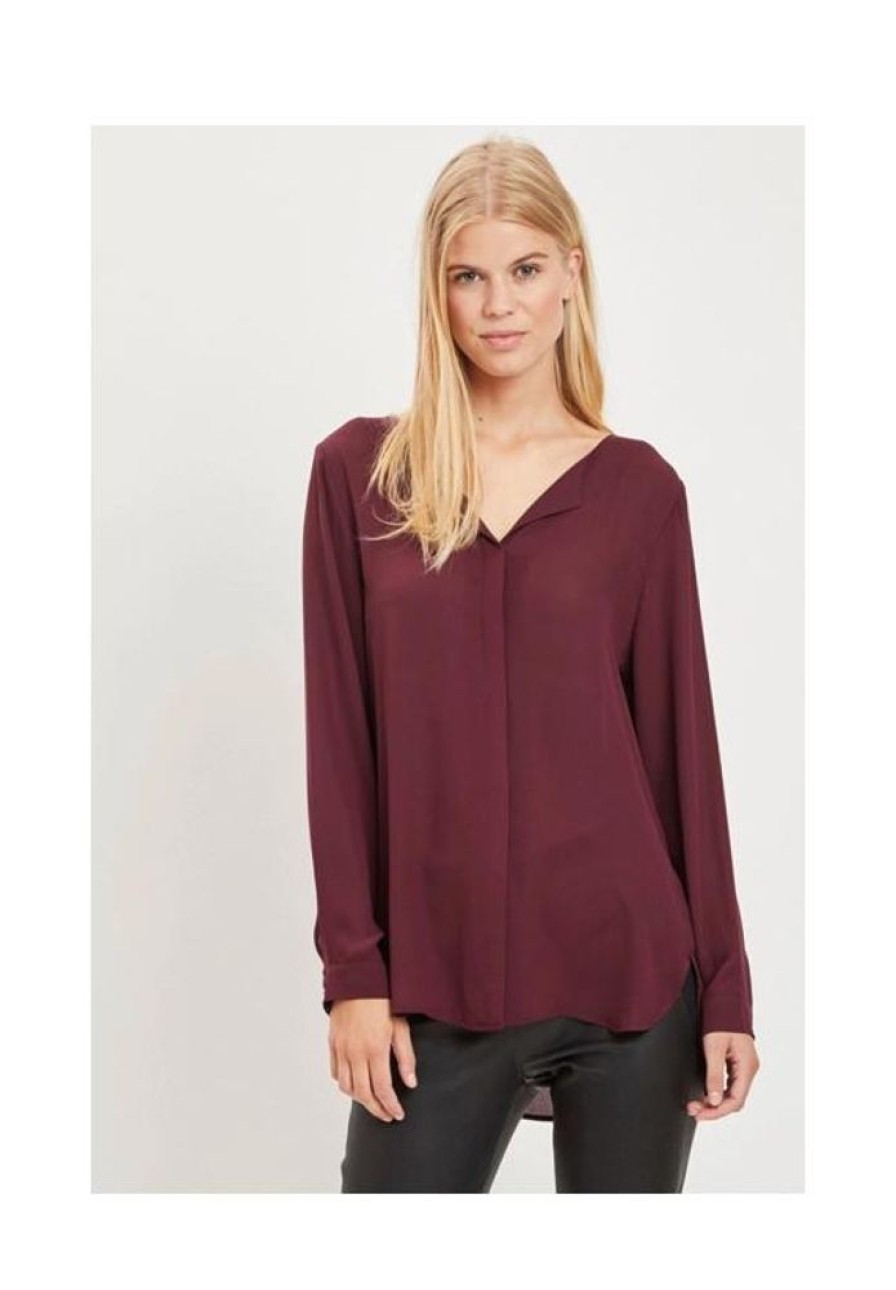 Dames VILA Blouses & Tunieken | Basic Blouse Lucy 14044253 Noos