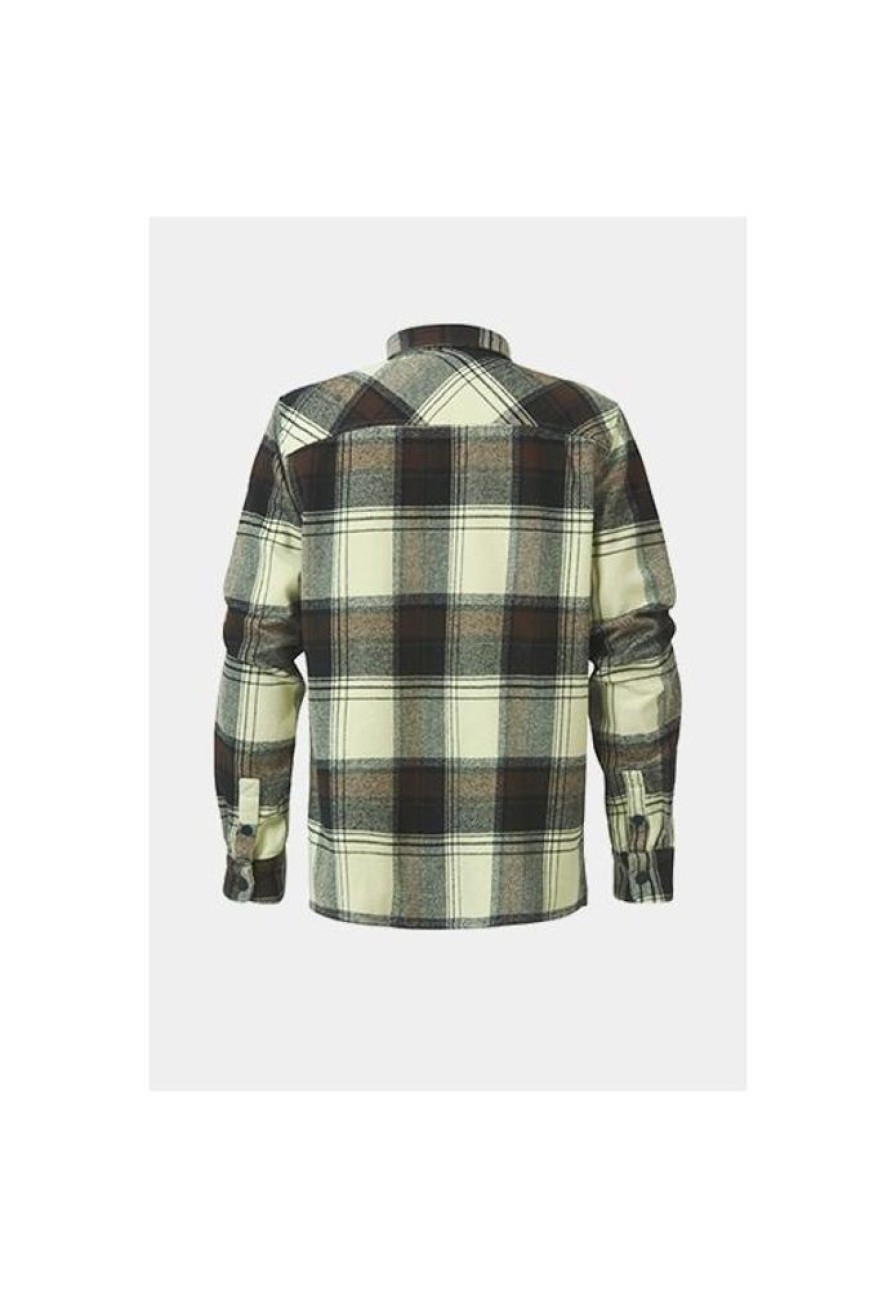 Heren Petrol Industries Overhemden | Overshirt Ruit M-3030-Sil405