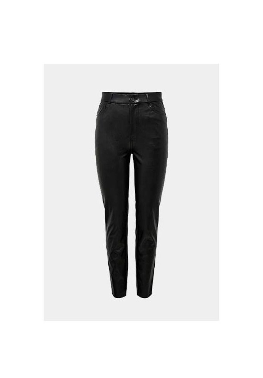 Dames ONLY Broeken | Broek Emily Vegan Leather 15209293 Noos