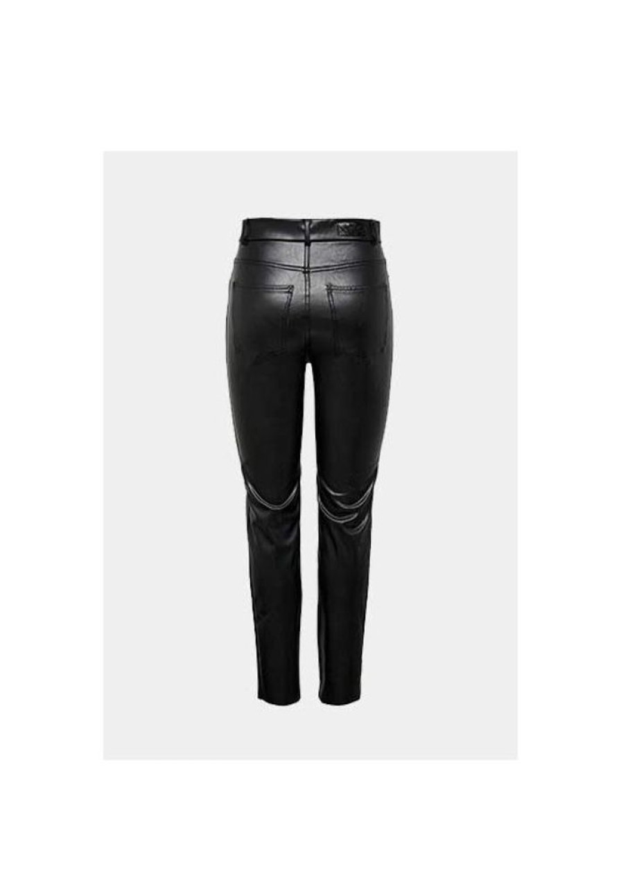 Dames ONLY Broeken | Broek Emily Vegan Leather 15209293 Noos