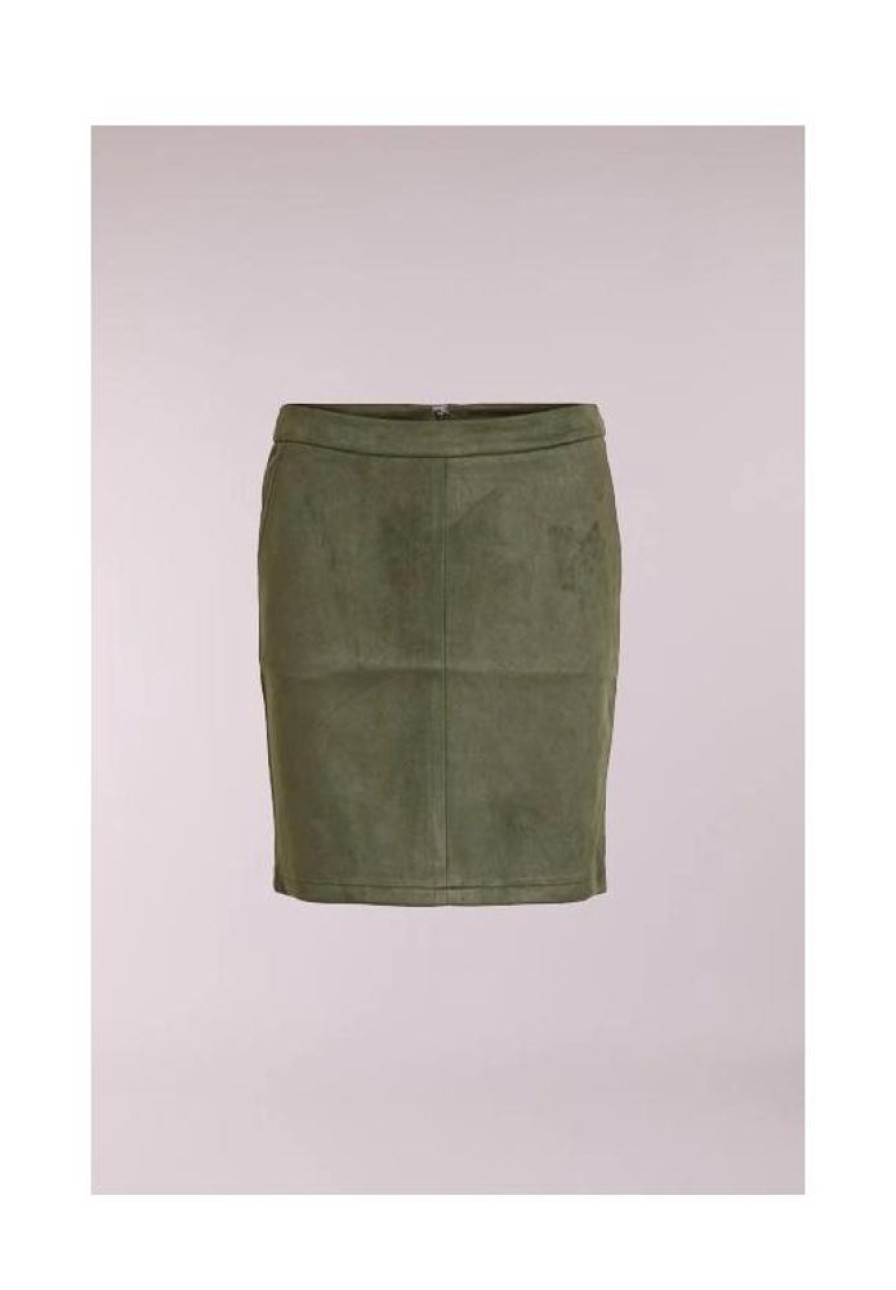 Dames VILA Jurken & Rokken | Suede Look Mini Rok Faddy 14057900 Noos