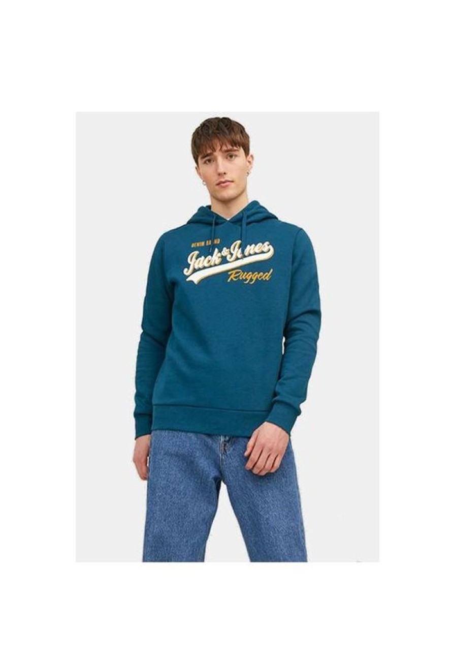 Heren Jack and Jones Truien & Vesten | Hoodie Logo 12233597 Noos