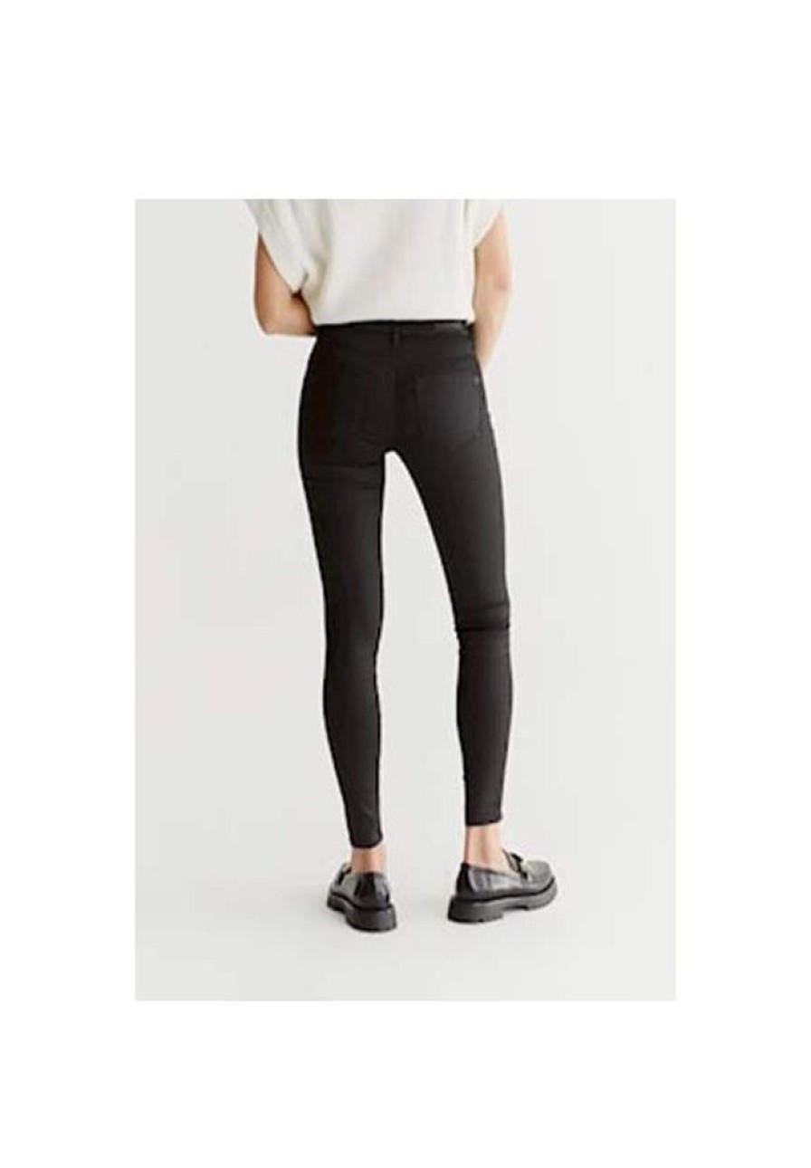 Dames Cup of Joe denim Broeken | Gecoate Jeans Well-Shaped High Elasticity Sophia Black Coated