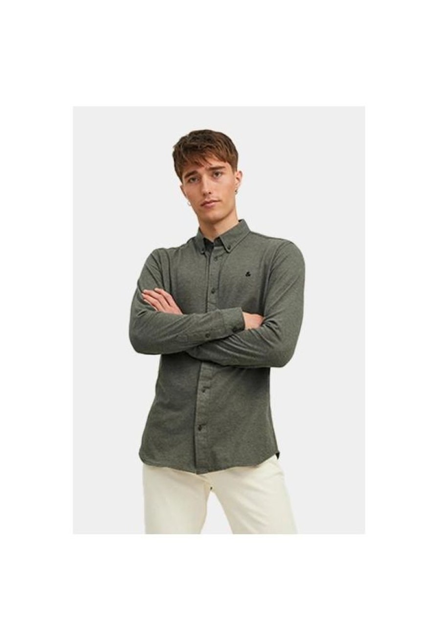 Heren Jack and Jones Overhemden | Overhemd Pique 12212345