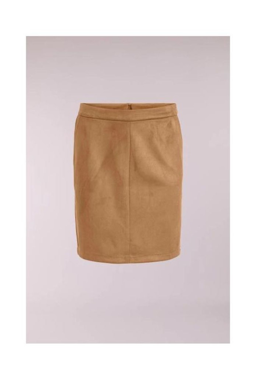 Dames VILA Jurken & Rokken | Suede Look Mini Rok Faddy 14057900 Noos