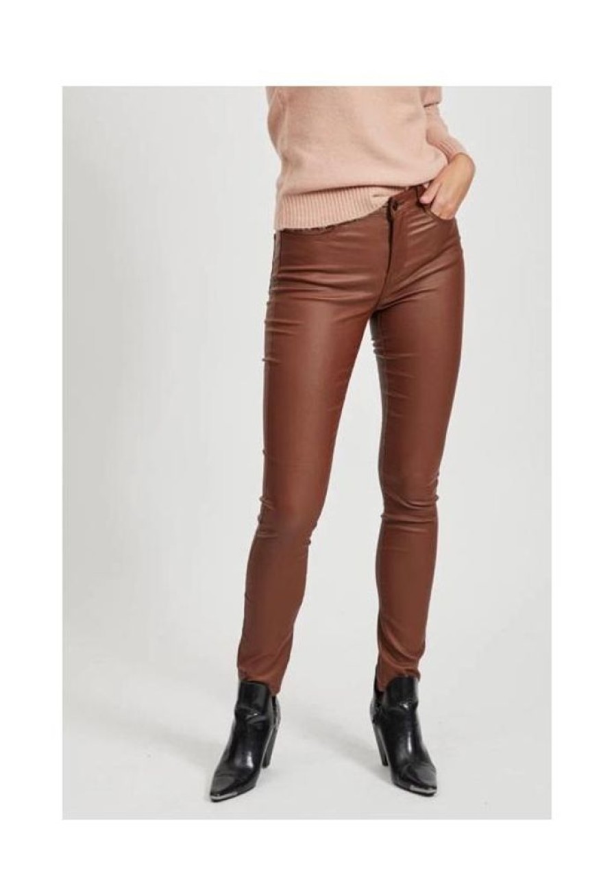 Dames VILA Broeken | Gecoate Broek Commit Skinny Fit 14036194